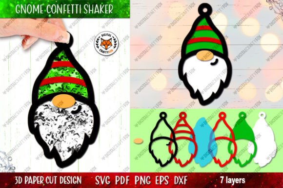 3D Christmas Gnome Confetti Shaker: A Creative Holiday Craft Guide