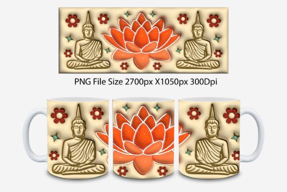 3D Inflated Buddhist Mug Design Guide