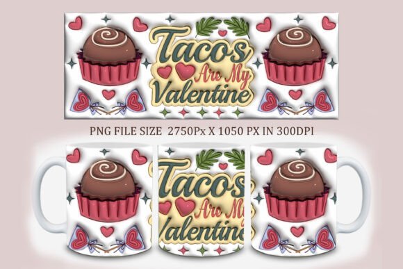 3D Inflated Valentine Mug Design