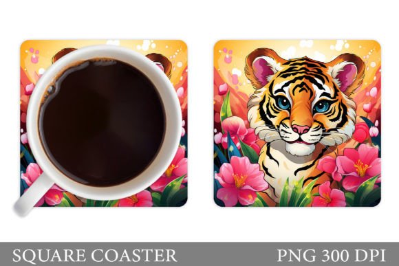 3D Tiger Coaster Design Guide