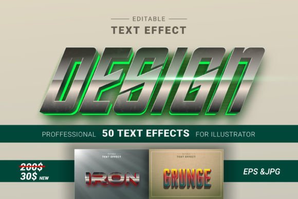 50 Editable 3D Text Effects Design N27