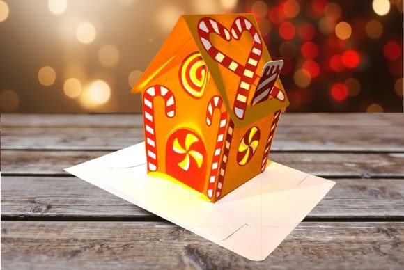 Candy Cane Cottage Pop-Up Decor: A Festive DIY Project for Every Crafter