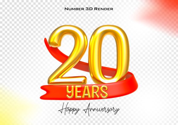 Celebrating Milestones with Precision: The Power of Happy Anniversary Number 20 Years Gold in Modern Design