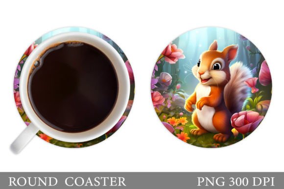 Charming 3D Squirrel Coaster Design Guide