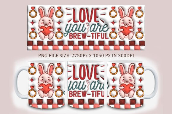 Creating Memorable Gifts with 3D Inflated Mug Design, Valentine Love