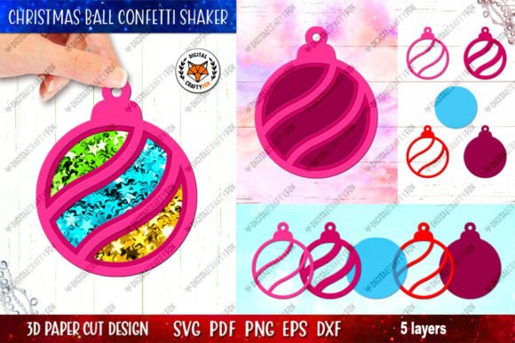 DIY Christmas Ball Confetti Shaker Guide