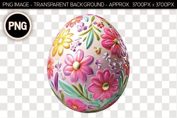 Easter Egg Isolated Object 5: Elevating Design with Realistic Decorative Elements