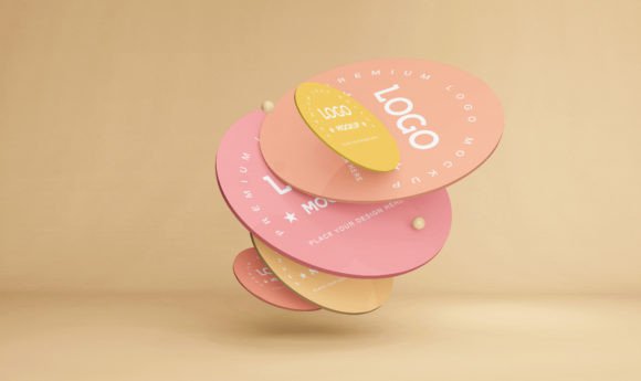 Elevate Brands with 3D Logo Mockup PSDs