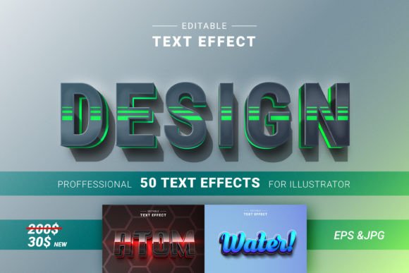 Elevate Designs with 3D Text Effects