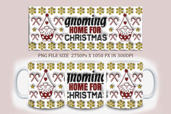 Elevating Holiday Merchandise with 3D Mug Inflated Design and Christmas Gnome Aesthetics