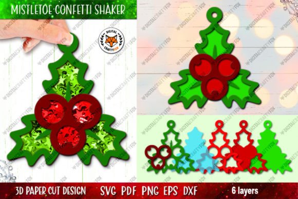 Evaluating the 3D Christmas Mistletoe Confetti Shaker for Paper Crafting