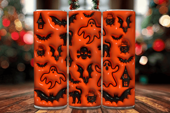 Halloween 3D Skinny Tumbler Design Guide