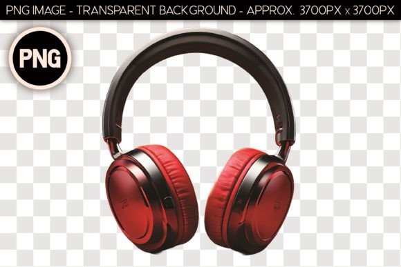 Headphones PNG Isolated Object 21: Elevating Digital and Physical Design with High-Resolution Assets