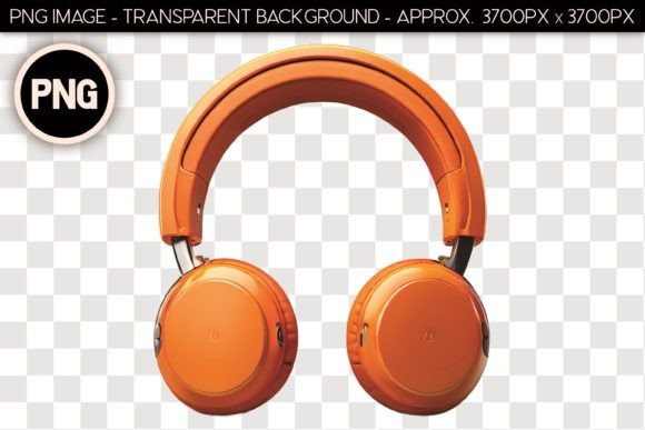 Headphones PNG Isolated Object 23: A Versatile Asset for Designers and Crafters
