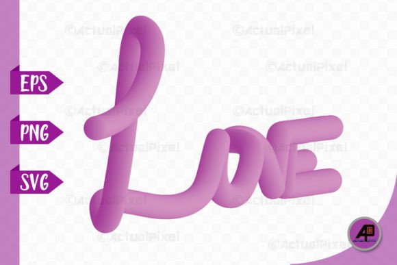 Integrating 3D Love Text Design PNG SVG into Your Creative Workflow