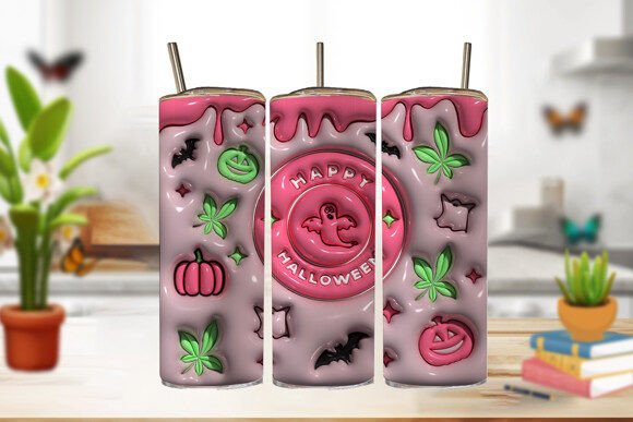 Integrating the Happy Halloween 3D Inflated Tumbler Design into Your Seasonal Workflow