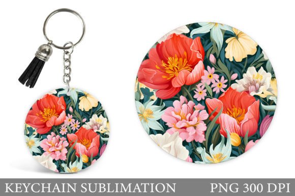 Mastering the 3D Flowers Keychain Design for Professional Sublimation Projects