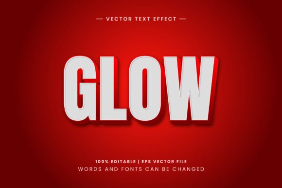 Mastering the Glow 3D Text Effect: A Guide to Red and White Gradient Typography