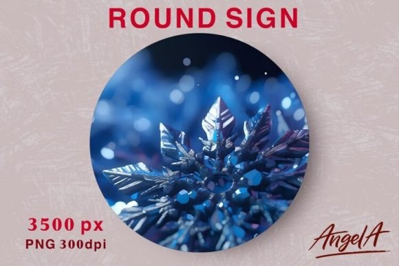 Snowflake PNG Winter Christmas Round: A Guide to 3D Sublimation Designs
