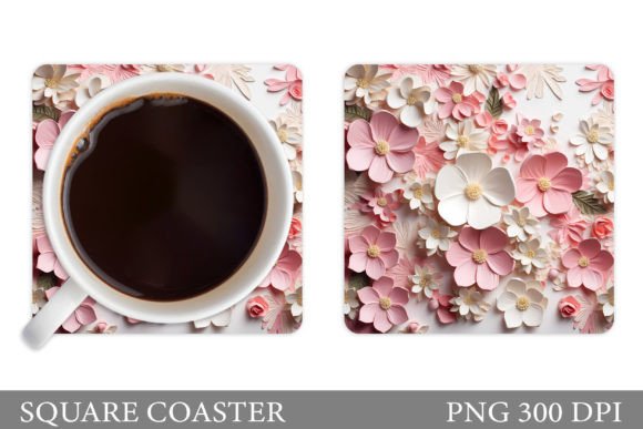 Strategic Application of 3D Flowers Coaster Design for Brand Elevation