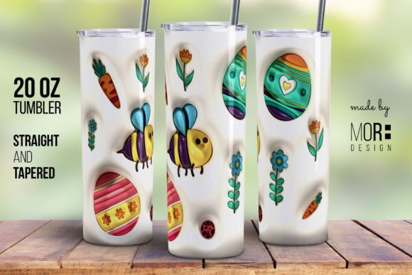 Strategic Design and Brand Positioning with Easter Eggs Tumbler Wrap PNG Assets