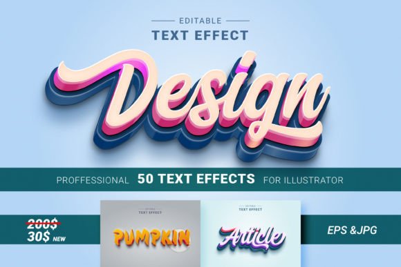 Strategic Visual Communication: Leveraging 50 Editable 3D Text Effects Design N31 for Brand Impact