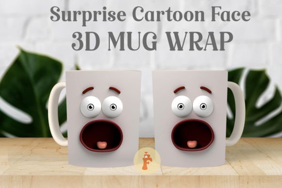 Unlocking Creativity with the Surprise Cartoon Face 3D Mug Wrap Design